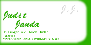 judit janda business card